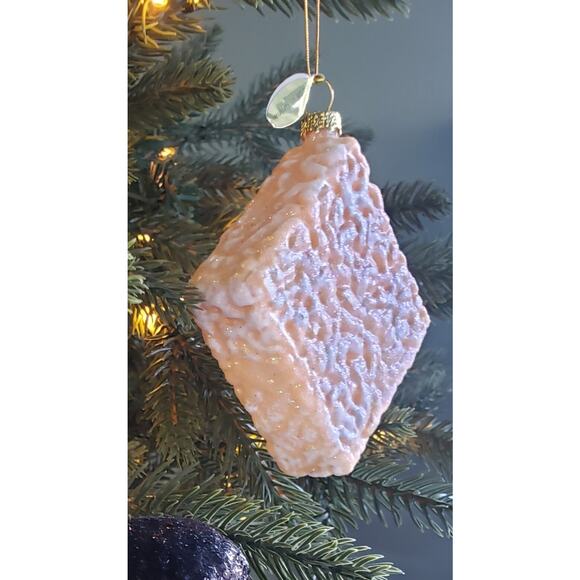 Cody Foster Glass Ornament Marshmallow Rice Krispy Treat Dessert Nostalgic Food - Picture 3 of 5